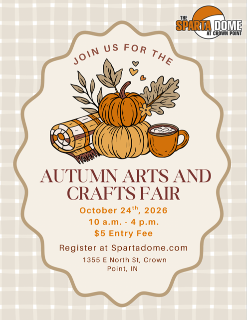 Orange Cream Illustrated Vintage Cozy Autumn Market Fall Flyer